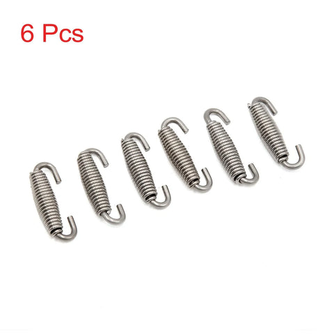 Motorcycle 6 Pcs Exhaust Muffler Pipe with Swivel Spring