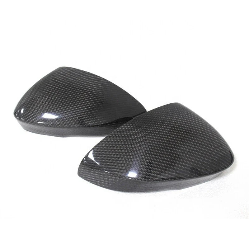 Jaguar F-TYPE 13-16 Real Carbon Fiber Addon Rearview Mirror Cover Caps Trim