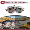 Motorcycle 1Pc Motorcycle Riding Goggles Lens White Frame PU Sponge
