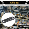 Oil Seal 40x75x8mm Seal Ring Rotary Shaft NBR Black 5 Pcs