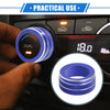 Jeep Renegade (2018-2023) Blue 3 x AC Climate Control Knob Ring Covers