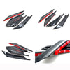 Carbon Fiber Style Bumper Fin Splitter Diffuser Valence Spoiler Lip Universal