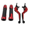 Yamaha XMAX 125 / 300 Red Extendable Brake Clutch Lever Grip Set (2017-2023)