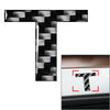 Car Badge Emblem Stickers Carbon Black Letter Decals