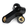 Motorcycle Black Right Hand Thread M10 Mirror Extension Flares