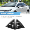 Toyota Corolla Pair Rear Side Window Louvers Air Vent Cover Gloss Black