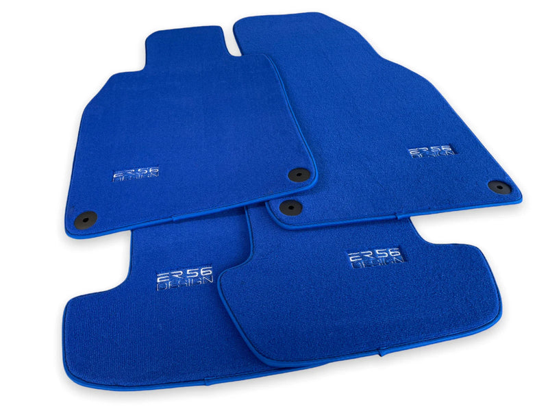 Porsche Macan Premium Blue Carpet Floor Mats (2014-2021)