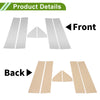 Chevy Silverado (2019 - 2024) Silver Tone 6 Pcs Door Pillar Window Trim