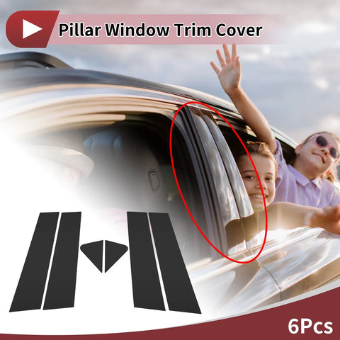 Chevrolet Trailblazer Front Left Right Black Door Pillar Window Trim