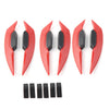 Universal Motorcycle Red Fairing Winglets Side Spoiler Deflector Air Wing