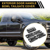 Ford F-150 (2015-2023) - Black Fiber Pattern Exterior Door Handle Cover Set