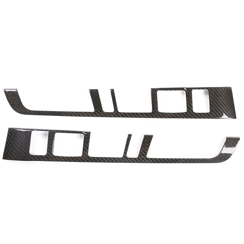 Macan 2015-2020 Real Carbon Fiber Center Console Multimedia Buttons Trim Fit