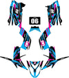 Yamaha Raptor 90 YFM ATV 2022-2025 - DUKE Style Stickers Graphics Kit