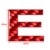 Car Badge Emblem Red Carbon Letter E Decal Stickers