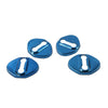 Honda, Toyota, Mazda, Hyundai 4 x Blue Car Door Lock Protective Covers