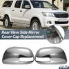 Toyota Hilux Vigo Pair Rearview Mirror Cover Cap Chrome Plated (2012–2014)