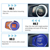 BMW 2 / 3 / 3GT / 4 / 5 / 6 / 7 / X1-X4 / M2-M5 Blue Start Stop Button Cover Kit