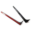 VW Polo Black Rear Window Side Spoiler Canard Splitter Trim (11-17)