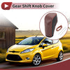 Ford Fiesta 2009-2012 - Black Brown Faux Leather Car Gear Shift Knob Cover