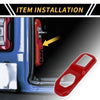 Jeep Wrangler JL JLU (2018-2024) Red Rear Trunk Lock Panel Cover