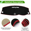 Volvo S60 V60 XC60 Sun Protector Black Red Dashboard Cover Mat (2011-2023)