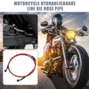 120cm 10mm Motorcycle Hydraulic Brake Line Oil Hose Pipe 28 Degree Red