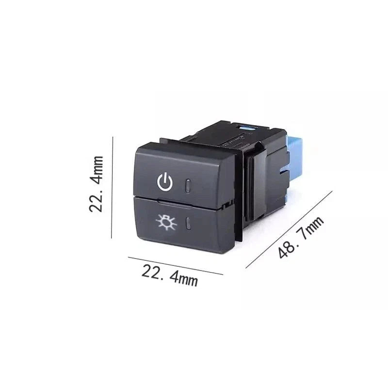 Toyota LED Dual Dashboard Control Square Switch Button Harness