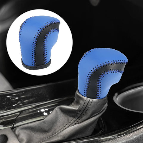 Toyota C-HR Blue Faux Leather Gear Shift Knob Cover (2018–2019)