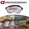 Motorcycle Riding Pink Silver Lens Silver Frame PC PU Sponge Goggles