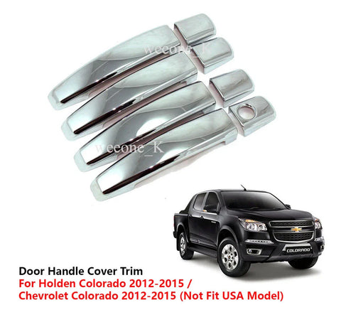 Chevrolet / Holden Colorado 4 x Chrome Door Handle Covers (2012-2015)