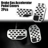 Ford F150 (2022) Silver Tone 2 x Car Brake Gas Accelerator Pedal Covers