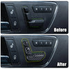 Mercedes Benz 6Pcs Carbon Fiber Car Door Adjust Button Switch Covers