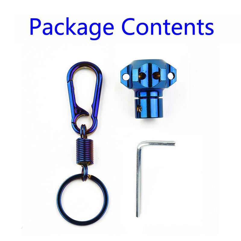 Vehicle Key Cover Shell + Key Ring Aluminum CNC Key Head
