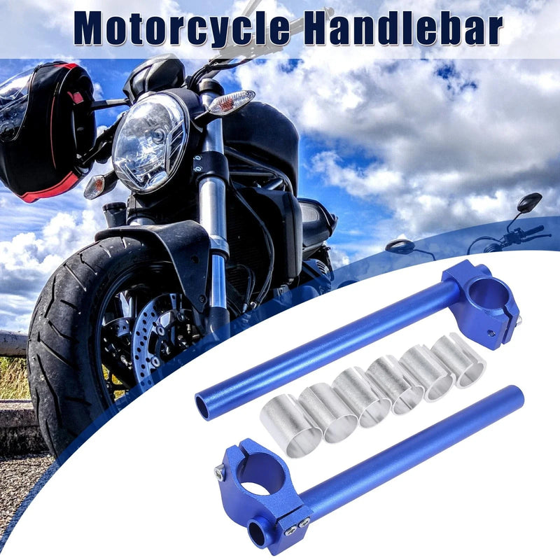 Motorcycle Set 33mm Motorcycle Handlebar Clip Ons Blue
