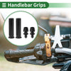 Motorcycle 7/8 22mm Hand Grips Rubber Black 1 Set