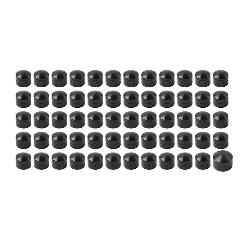 Harley Twin Cam Engines 60X Black Engine Screw Caps (1999-2017)