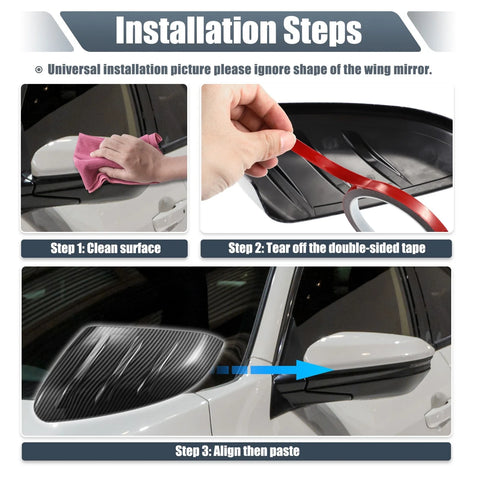 Mazda CX-3 Rearview Mirror Cover Overlay Carbon Fiber (2017-2018)