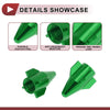 Car 4 Pcs Mini Rocket Style Tire Valve Stem Caps Dust Covers Green