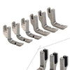 JUKI, BROTHER, HIGHLEAD, SINGER, CONSEW 6 x Zipper Piping Feet