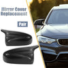 BMW E70 E71 E72 Carbon Fiber Pattern Rear View Mirror Covers Cap Pair
