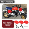 Honda Z50 Z50R 3 x Red Number Plate Kit (1979–1987)