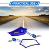 Motorcycle Rear View Mirrors / M10 M8 / Prismatic Shape Handlebar Blue