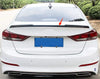 Hyundai Elantra Sedan Rear Spoiler Wing H Style Glossy Black (2017-2018)