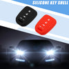 Honda Civic Accord CR-V HR-V Black Red Smart Key Fob Cover (2 x)
