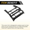 Ford F-150 (2015-2020) Carbon Fiber Black Central Control Panel Cover Trim