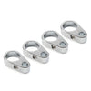 Harley 1" Handlebar 4X Chrome Brake Clutch Cable Wire Clamp Clip
