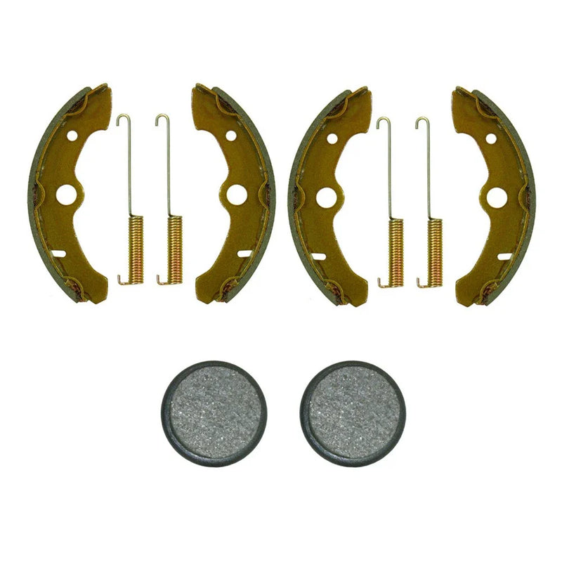 Yamaha Big Bear 350 4x4 Front Brake Shoes & Rear Brake Pads 2 x (1989–1995)