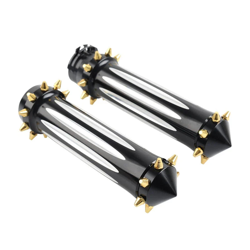 Harley Touring Dyna Softail - Black & White 1'' Hand Grips