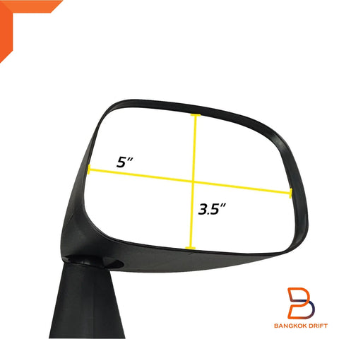 Toyota Hilux Ute Black Fender Side Door Wing Mirrors (72-83)