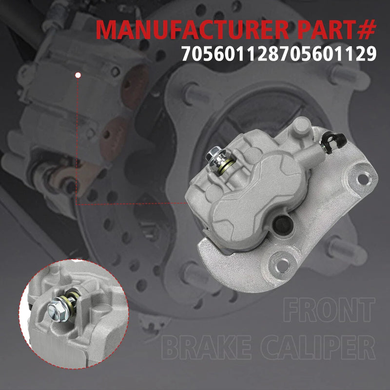 Can-Am Maverick 1000R XMR, XDS Front Left Brake Caliper w/Pads (2014-2018)
